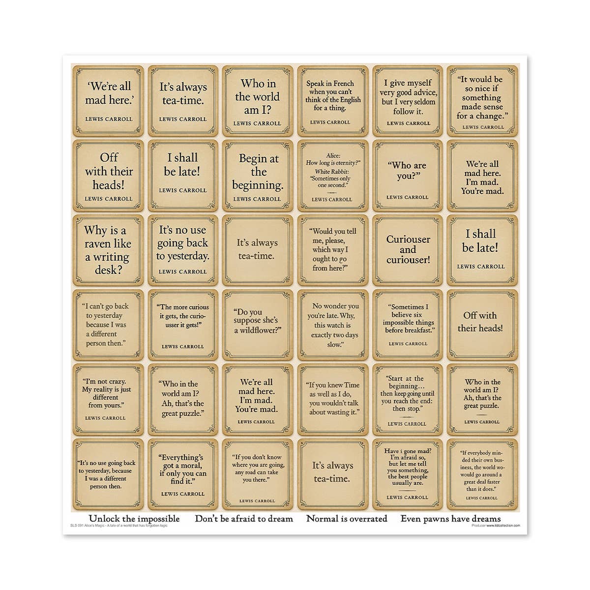 ITD: 12x12 inches paper pack ALICE'S MAGIC 1