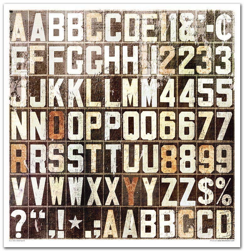 ITD: 12x12 inches paper pack STEAMPUNK
