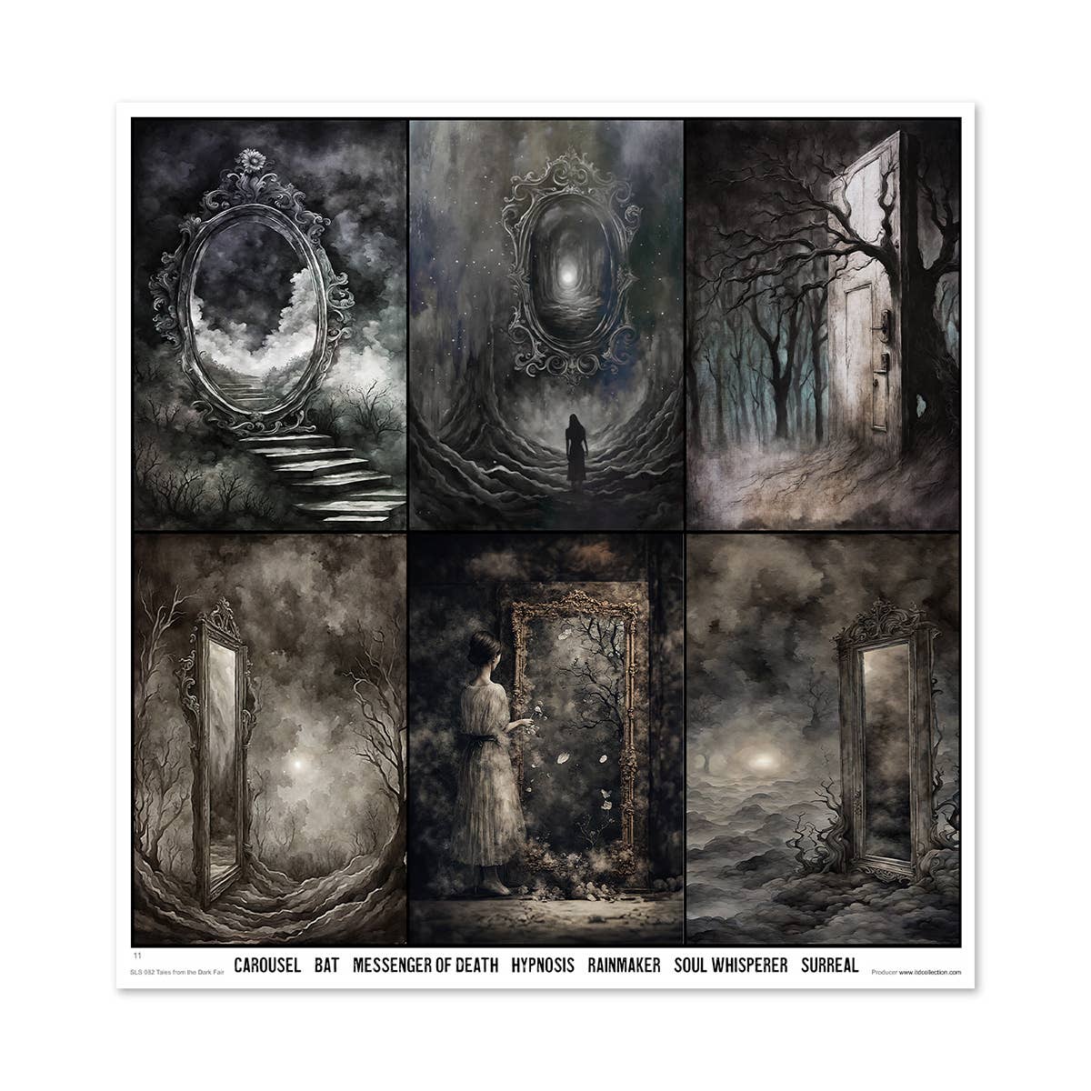 ITD: 12x12 inches paper pack TALES FROM THE DARK FAIR