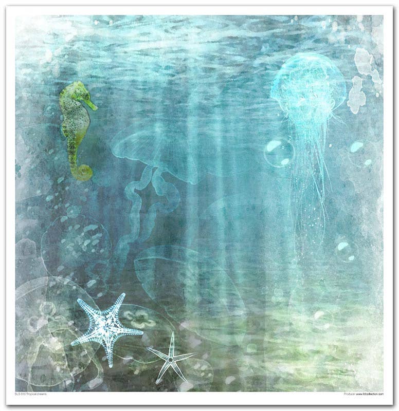 ITD: 12x12 inches paper pack TROPICAL DREAMS