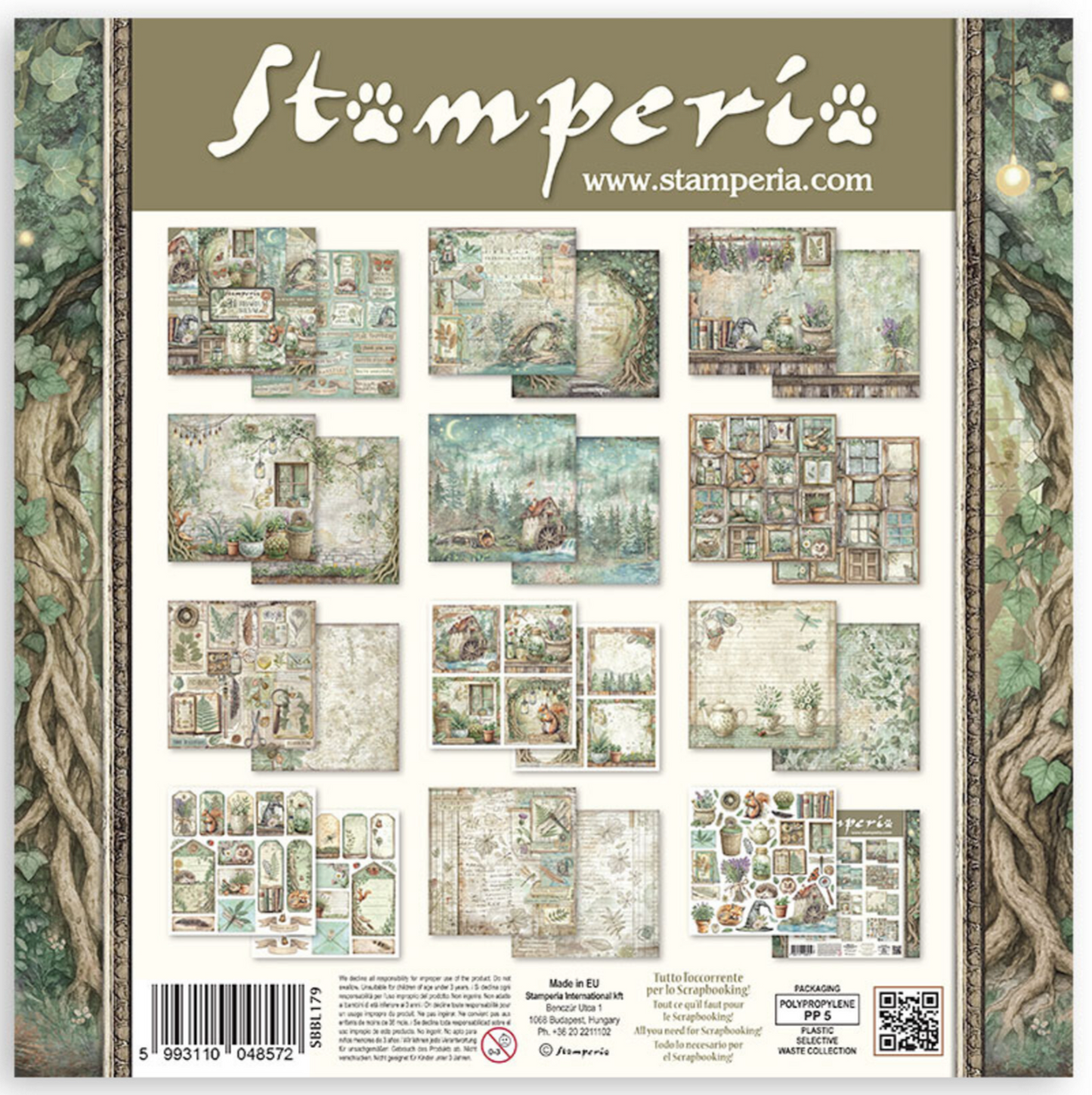 Stamperia: Herbarium Silvae 12x12 Inch Paper Pack
