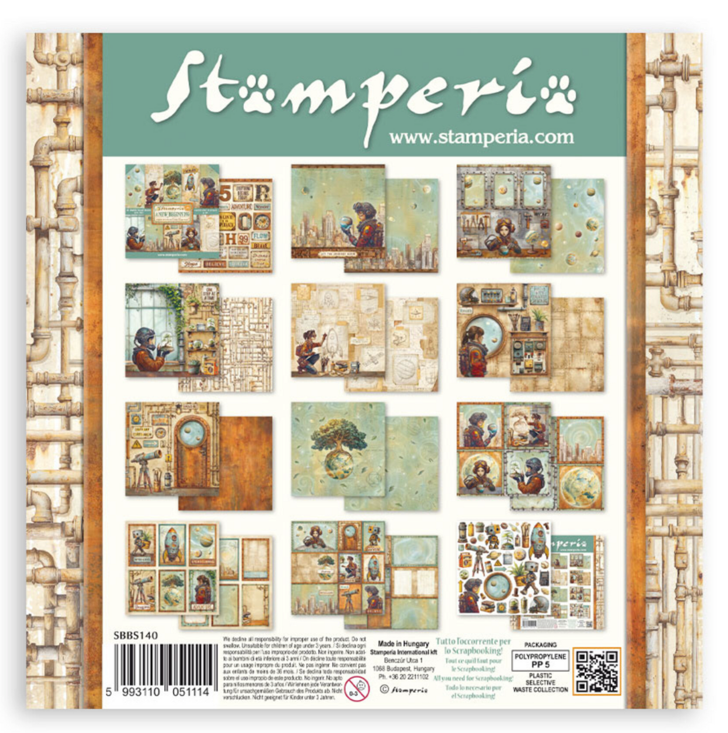 Stamperia: A New Beginning 8x8 Inch Paper Pack