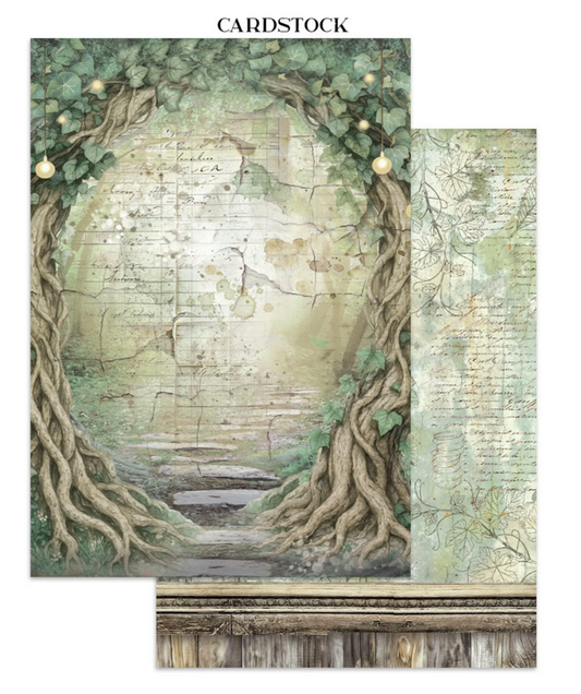 Stamperia: Herbarium Silvae Junk Journal Stickers, Backgrounds, Cut-Outs