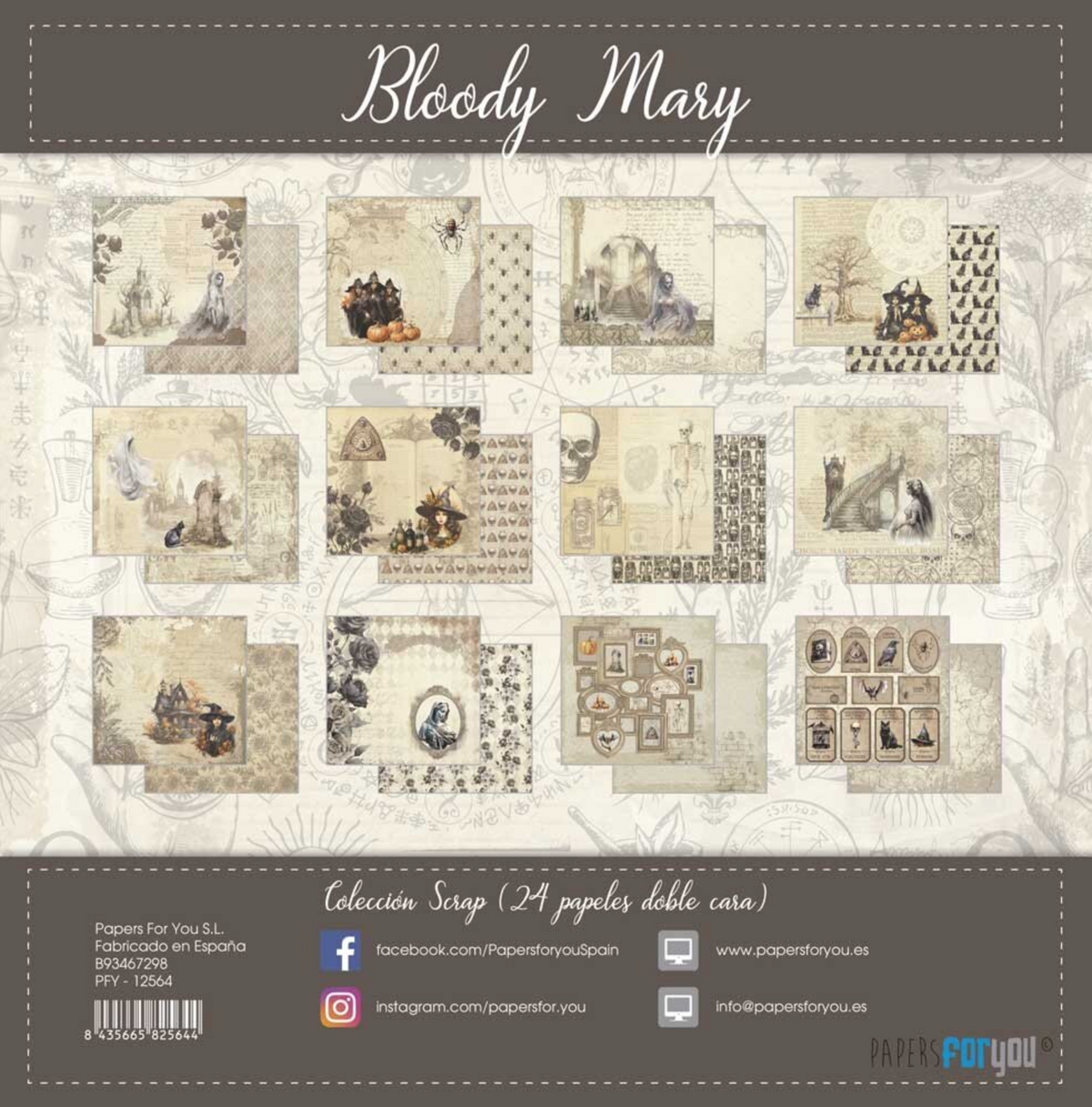 Papers For You: Bloody Mary Mini Scrap Paper Pack 6x6 inch