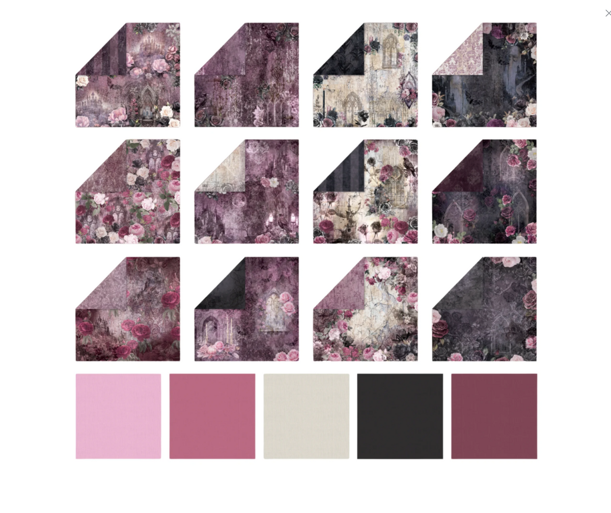 Crafter's Companion: Thorn & Bloom 12x12 Inch Paper Pad