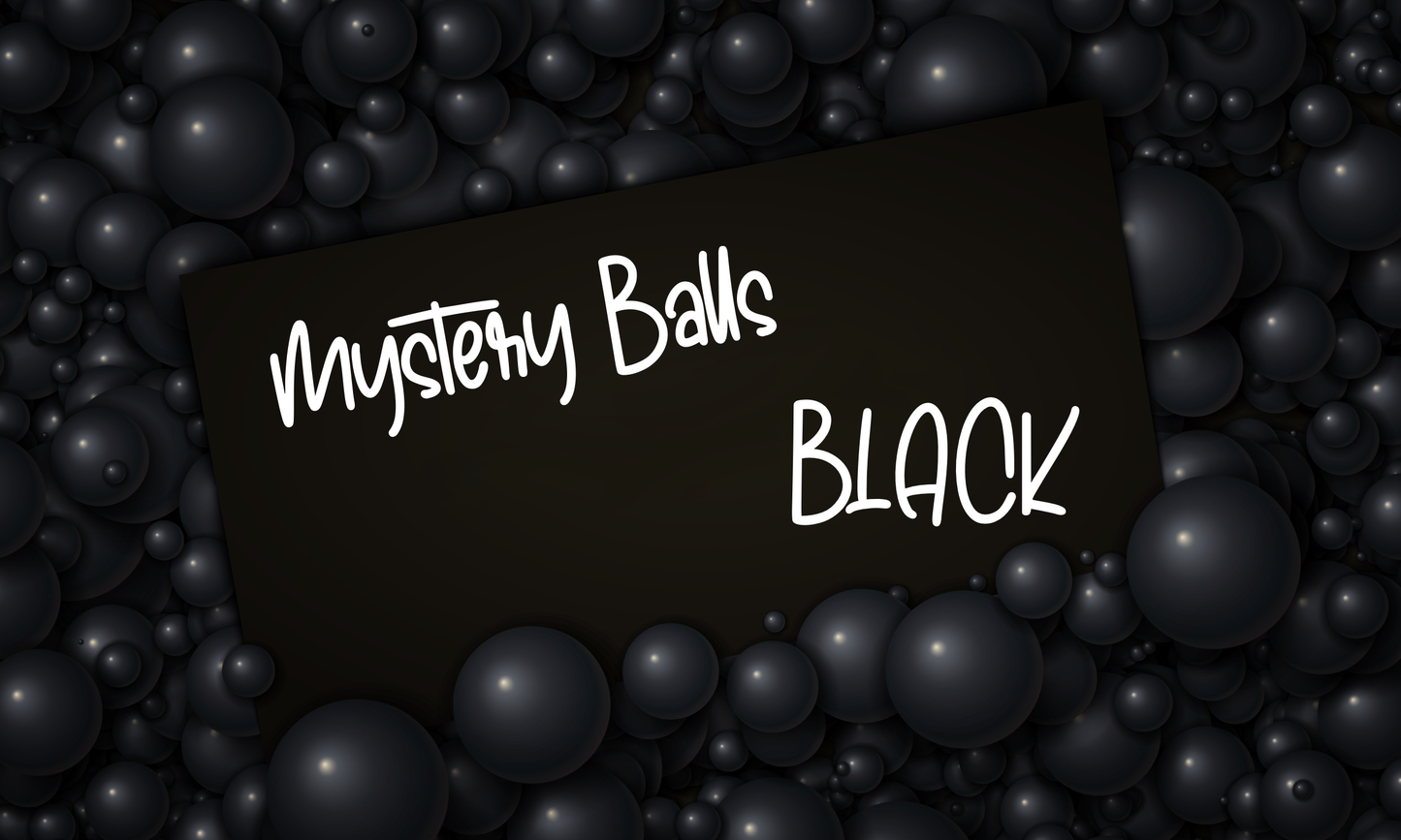 Craft Supplies: Mystery Balls BLACK