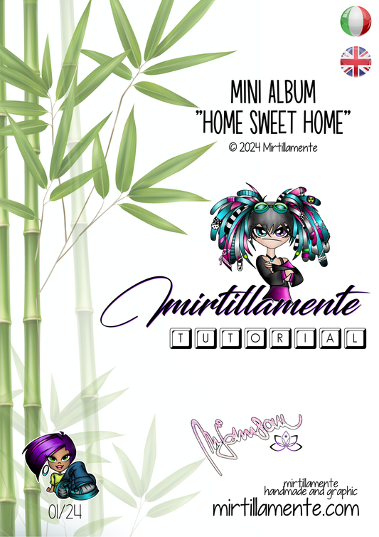 Mirtillamente Tutorial: HOME SWEET HOME mini album (ita/eng)