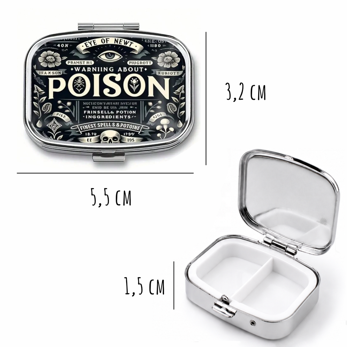 Portapillole metallo epoxy - Poison