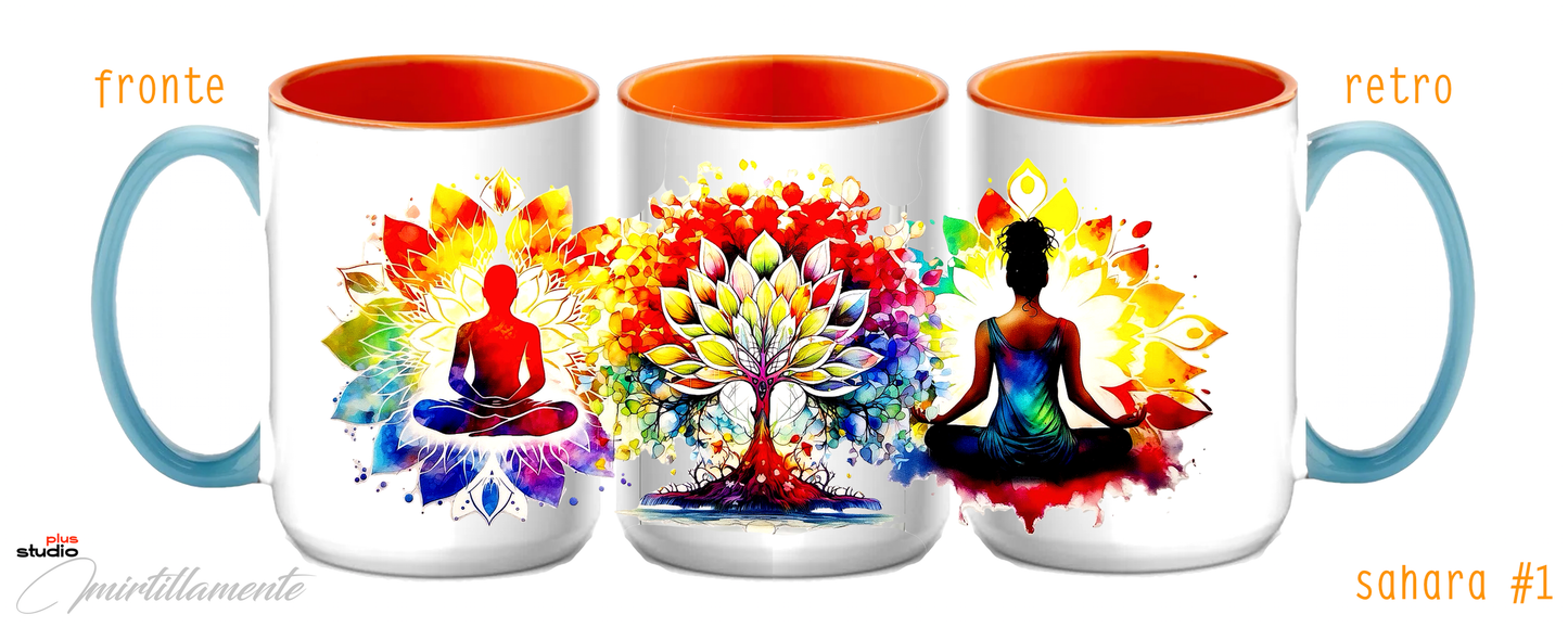 Tazza in ceramica 425 ml (mod. Sahara) - MEDITATION