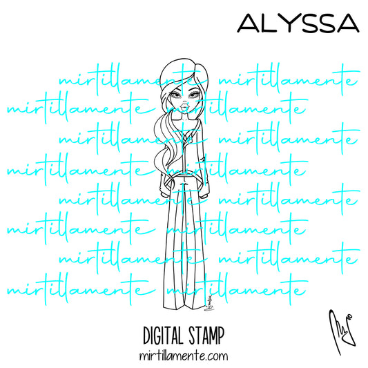 Le Olivie: ALYSSA - digital stamp
