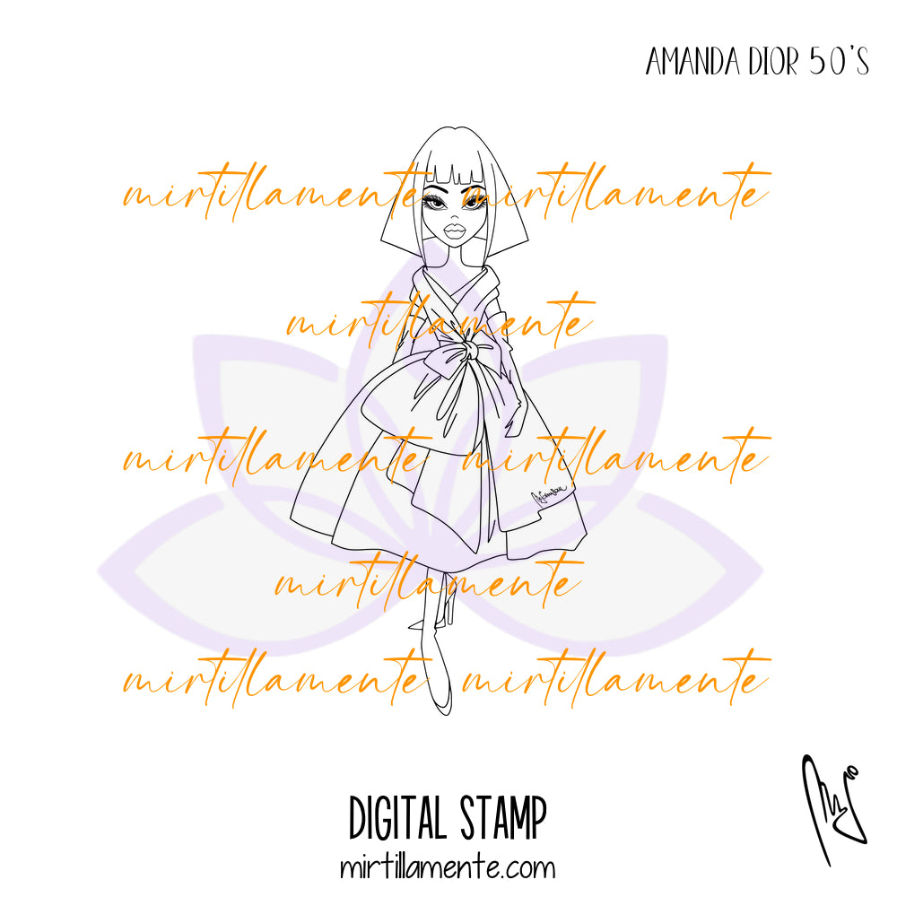 Le Olivie: AMANDA DIOR 50s - digital stamp