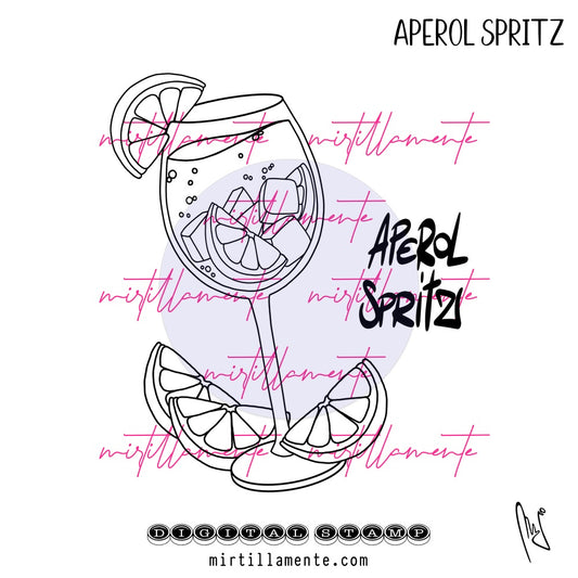 Eat & Drink: APEROL SPRITZ - digital stamp