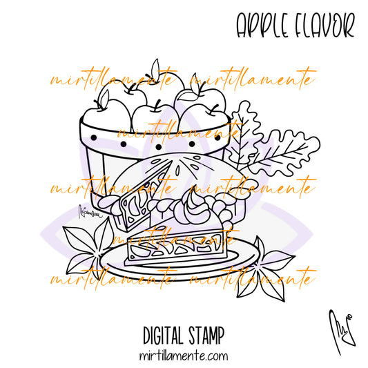 Eat & Drink: APPLE FLAVOR - digital stamp