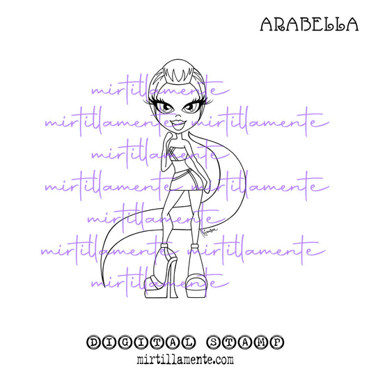 Le Pine: ARABELLA - digital stamp
