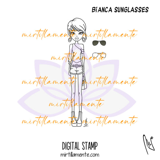 Le Olivie: BIANCA SUNGLASSES - digital stamp