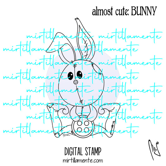 Almost Cute: BUNNY - digital stamp