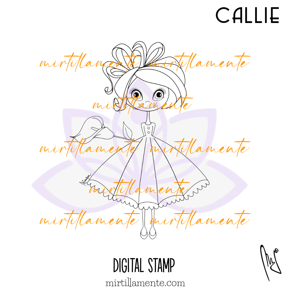 Smiles: CALLIE - digital stamp