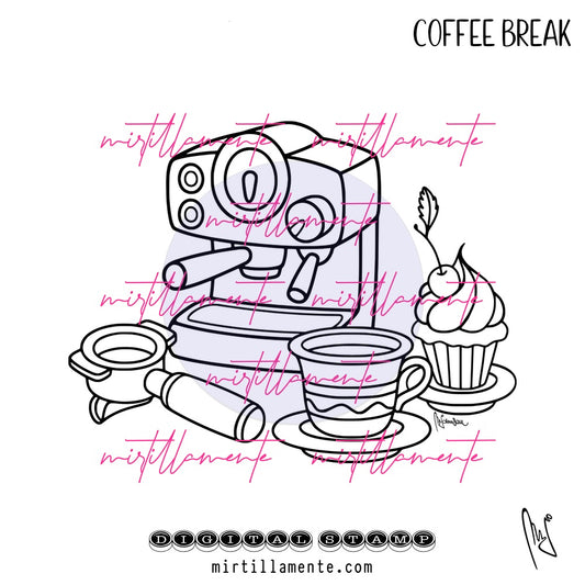 Eat & Drink: COFFEE BREAK - digital stamp