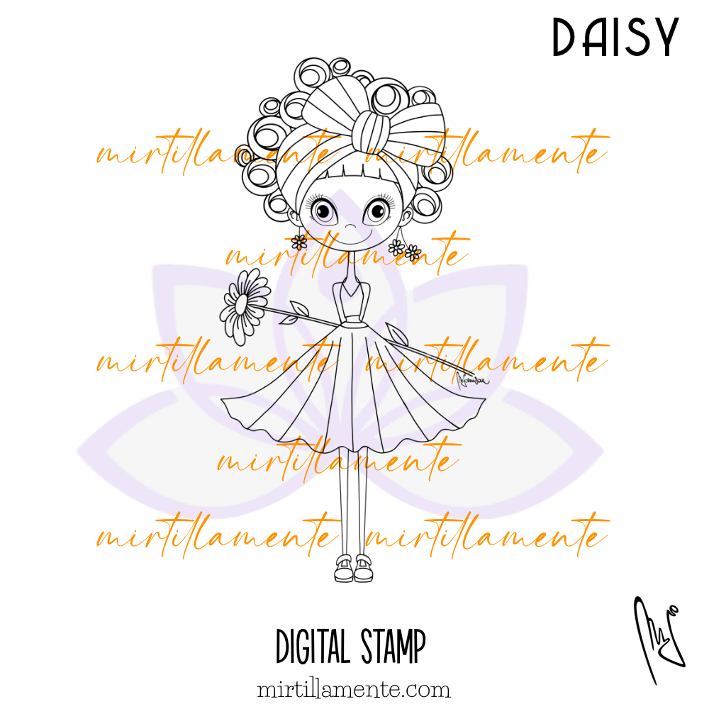 Smiles: DAISY - digital stamp
