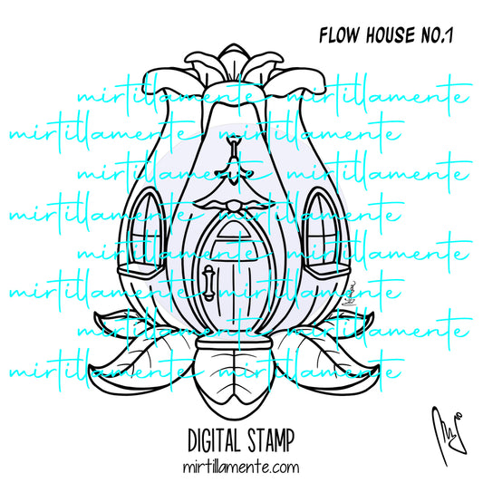 Fairyland: FLOW HOUSE no.1 - digital stamp