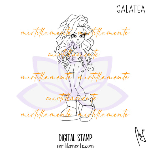 Le Pine: GALATEA - digital stamp