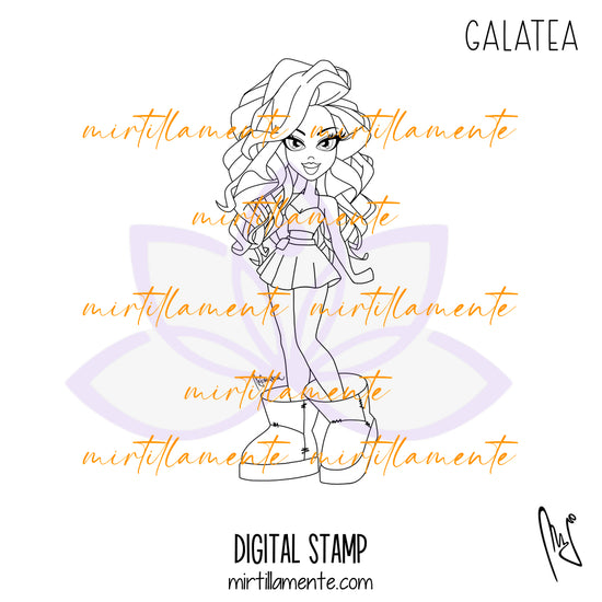 Le Pine: GALATEA - digital stamp