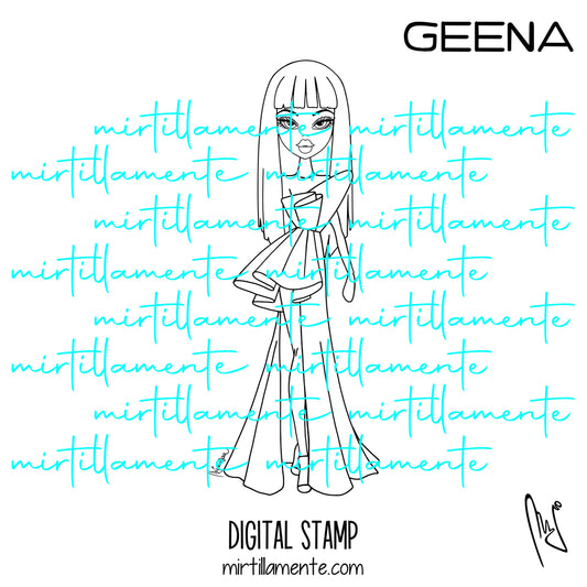 Le Olivie: GEENA - digital stamp