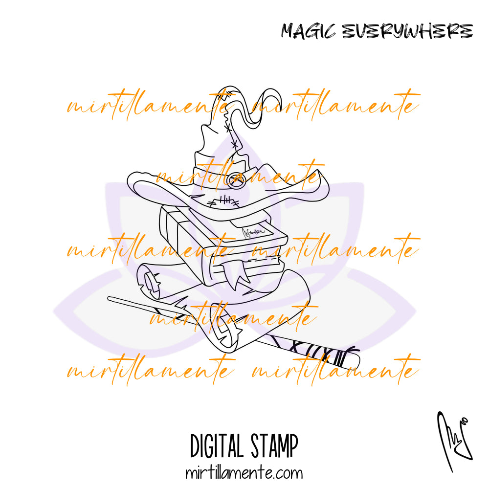 Witchcraft: MAGIC EVERYWHERE - digital stamp