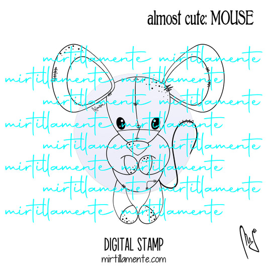 Almost Cute: MOUSE - digital stamp