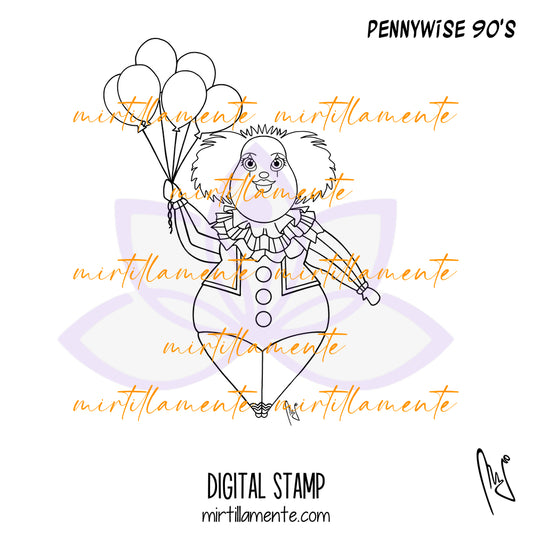 Le Gine: PENNYWISE 90'S - digital stamp