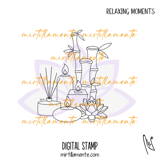 Zen: RELAXING MOMENTS - digital stamp