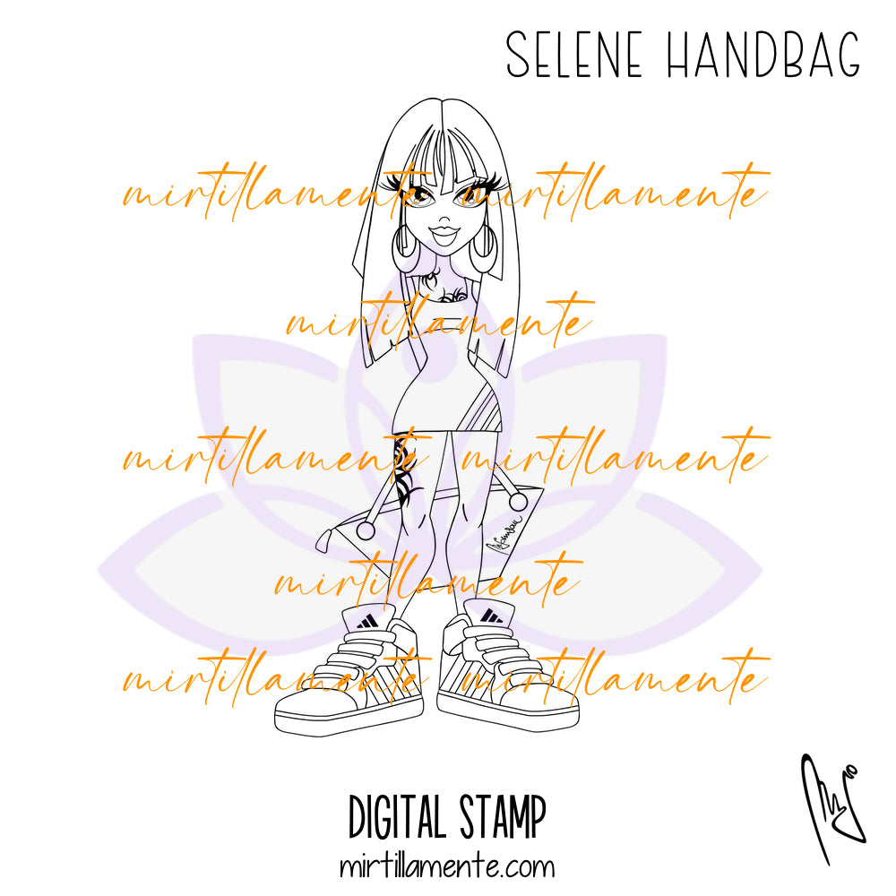 Le Pine: SELENE HANDBAG - digital stamp