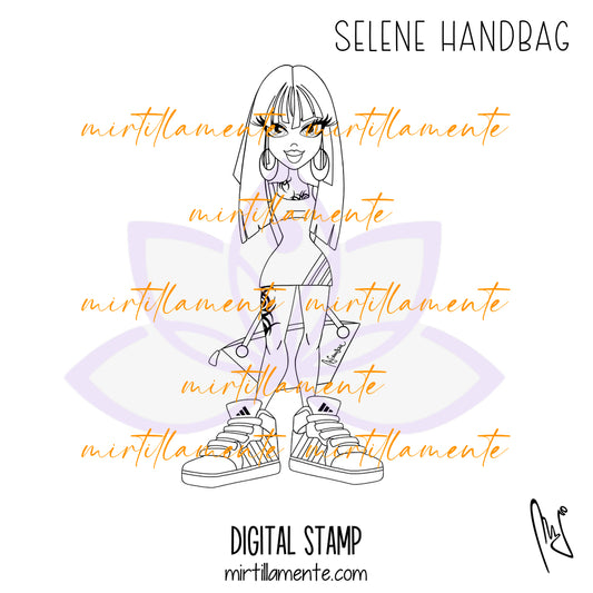 Le Pine: SELENE HANDBAG - digital stamp