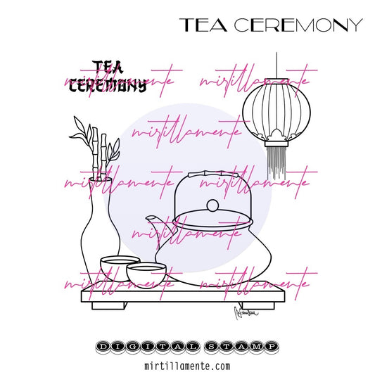 Zen: TEA CEREMONY - digital stamp