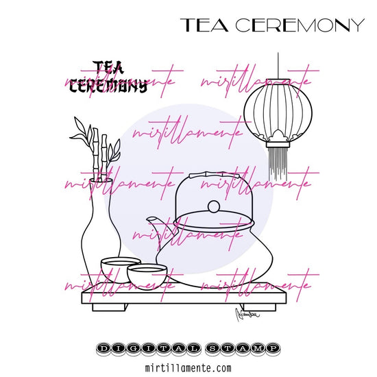 Zen: TEA CEREMONY - digital stamp