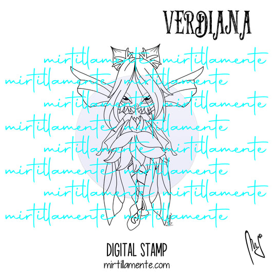 Fairyland: VERDIANA - digital stamp
