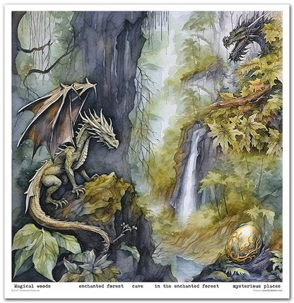 ITD: 12x12 inches paper pack MYSTERIOUS CREATURES