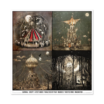 ITD: 12x12 inches paper pack TALES FROM THE DARK FAIR