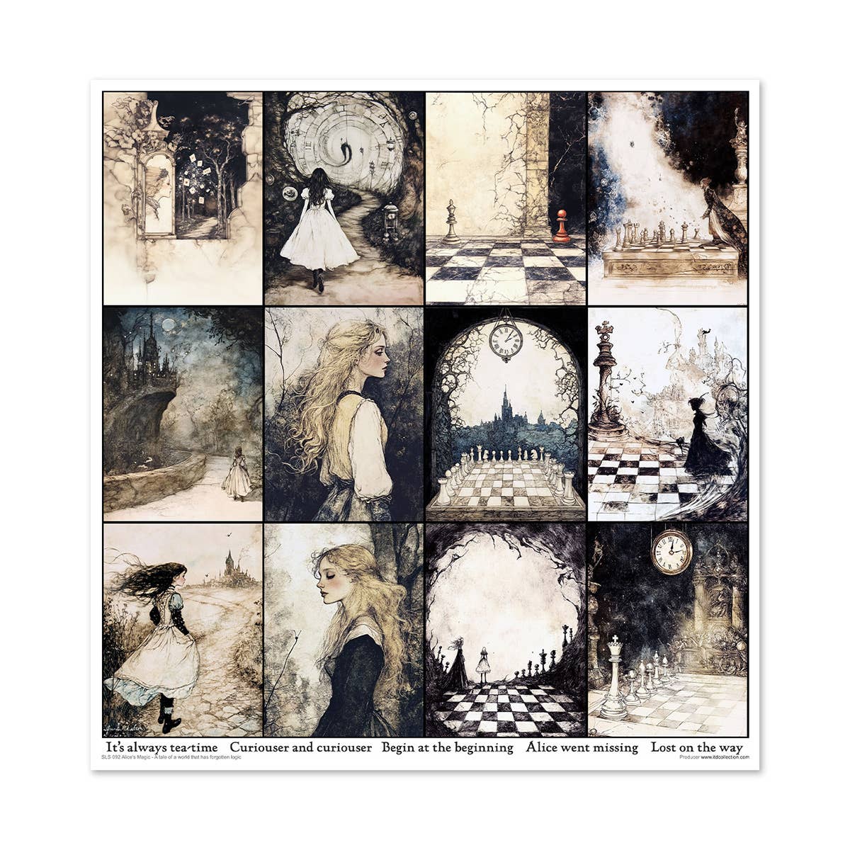 ITD: 12x12 inches paper pack ALICE'S MAGIC 2