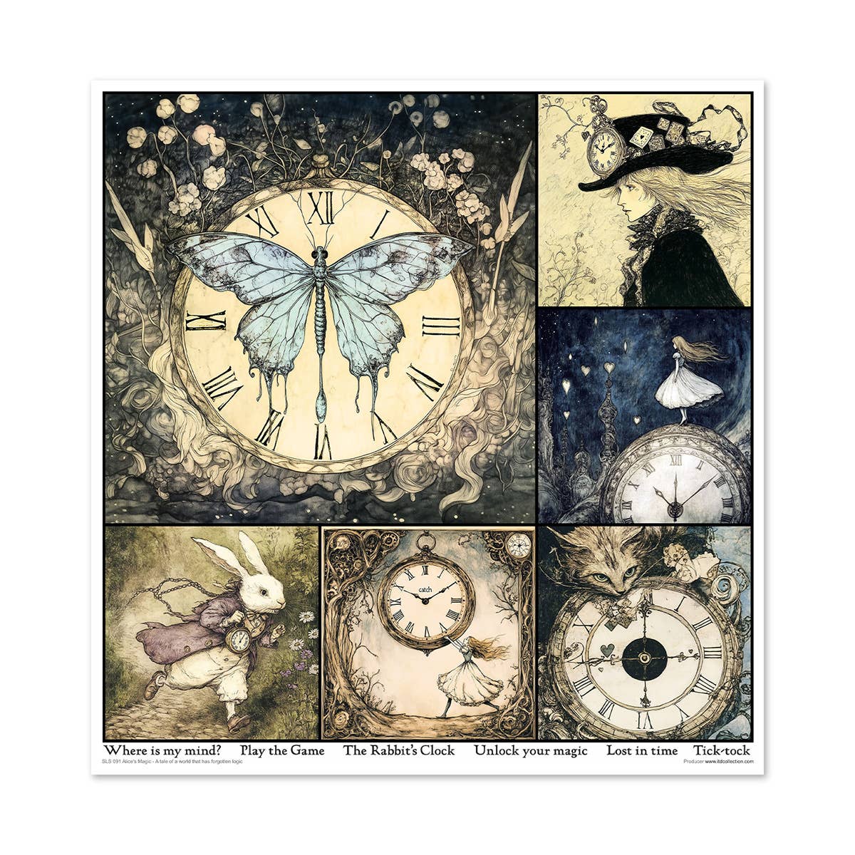 ITD: 12x12 inches paper pack ALICE'S MAGIC 1