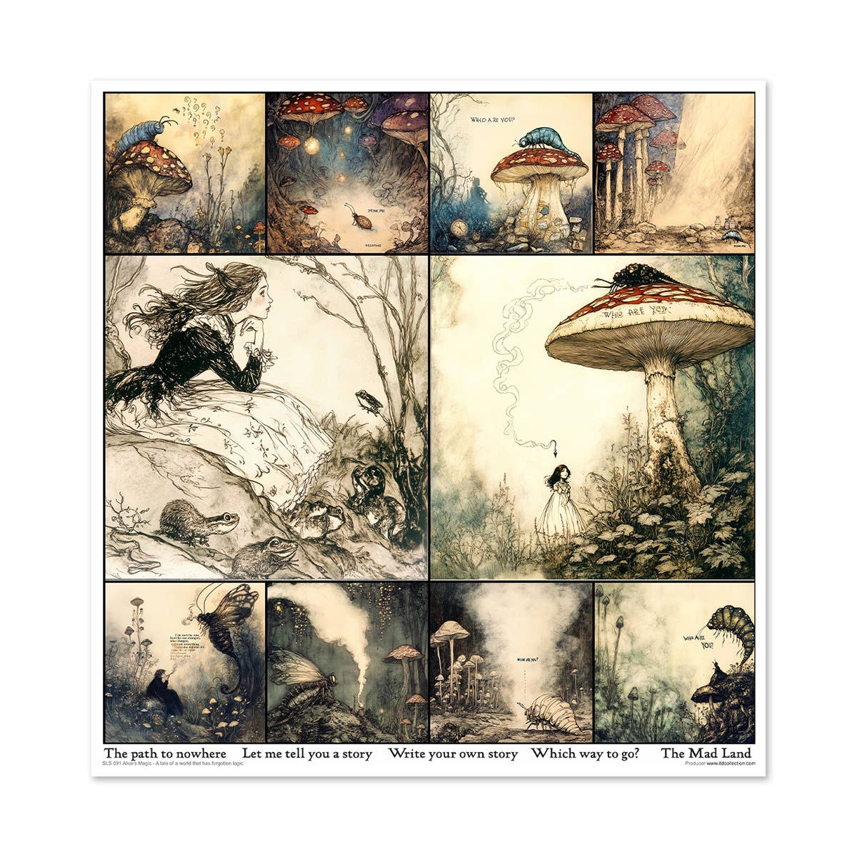 ITD: 12x12 inches paper pack ALICE'S MAGIC 1