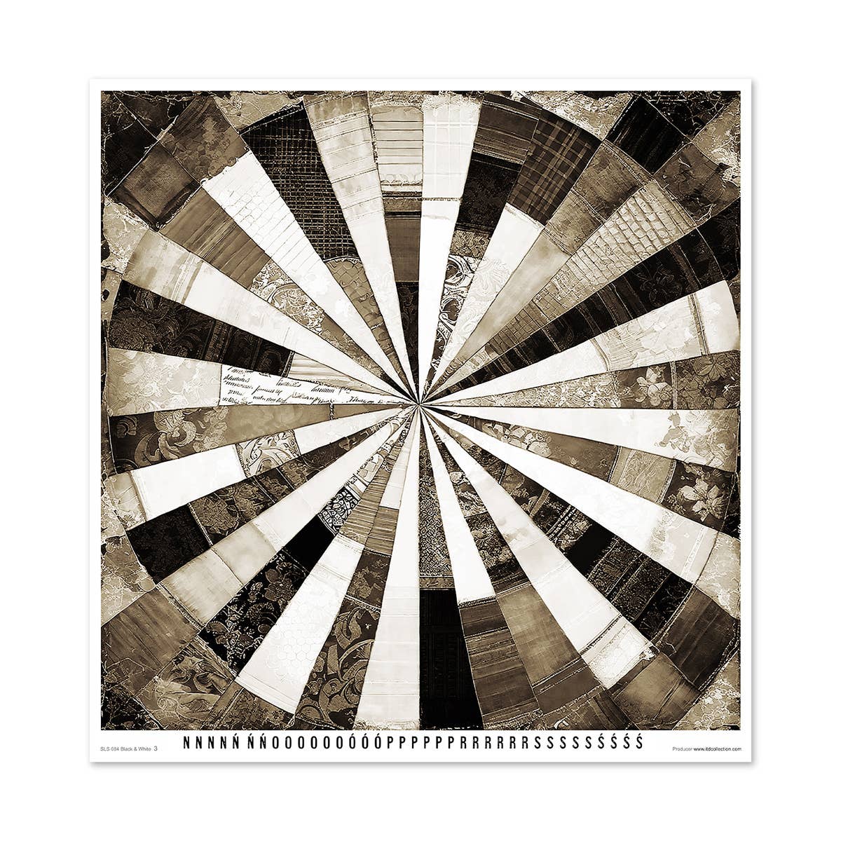 ITD: 12x12 inches paper pack BLACK AND WHITE