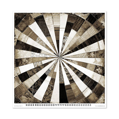 ITD: 12x12 inches paper pack BLACK AND WHITE