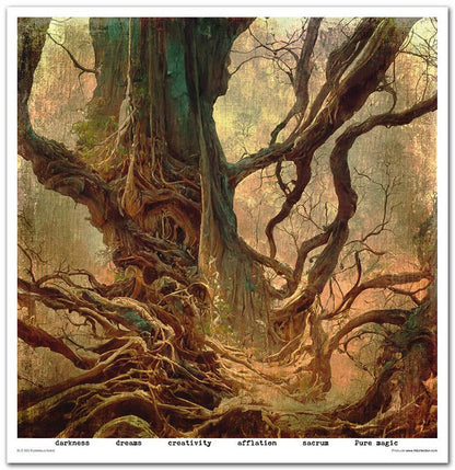 ITD: 12x12 inches paper pack MYSTERIOUS FOREST