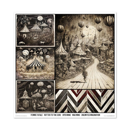ITD: 12x12 inches paper pack TALES FROM THE DARK FAIR
