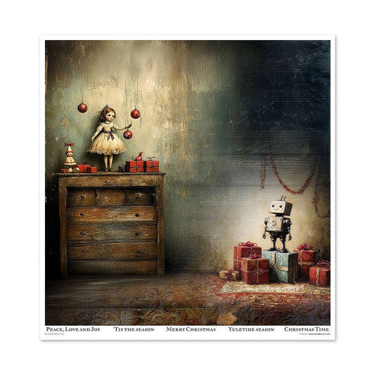 ITD: 12x12 inches paper pack RETRO TOYS