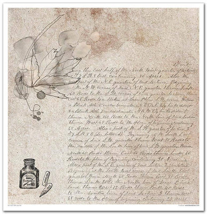 ITD: 12x12 inches paper pack OLD JOURNAL
