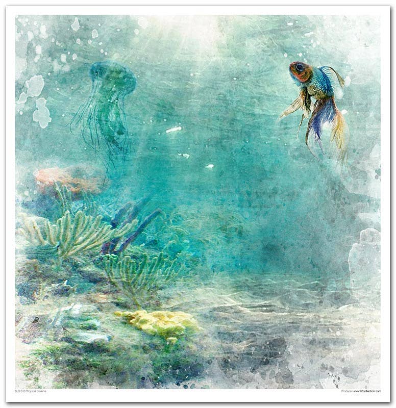 ITD: 12x12 inches paper pack TROPICAL DREAMS
