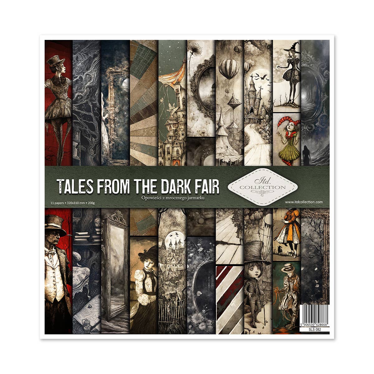 ITD: 12x12 inches paper pack TALES FROM THE DARK FAIR