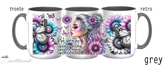 Tazza in ceramica 425 ml (mod. Grey) - BE PRETTY